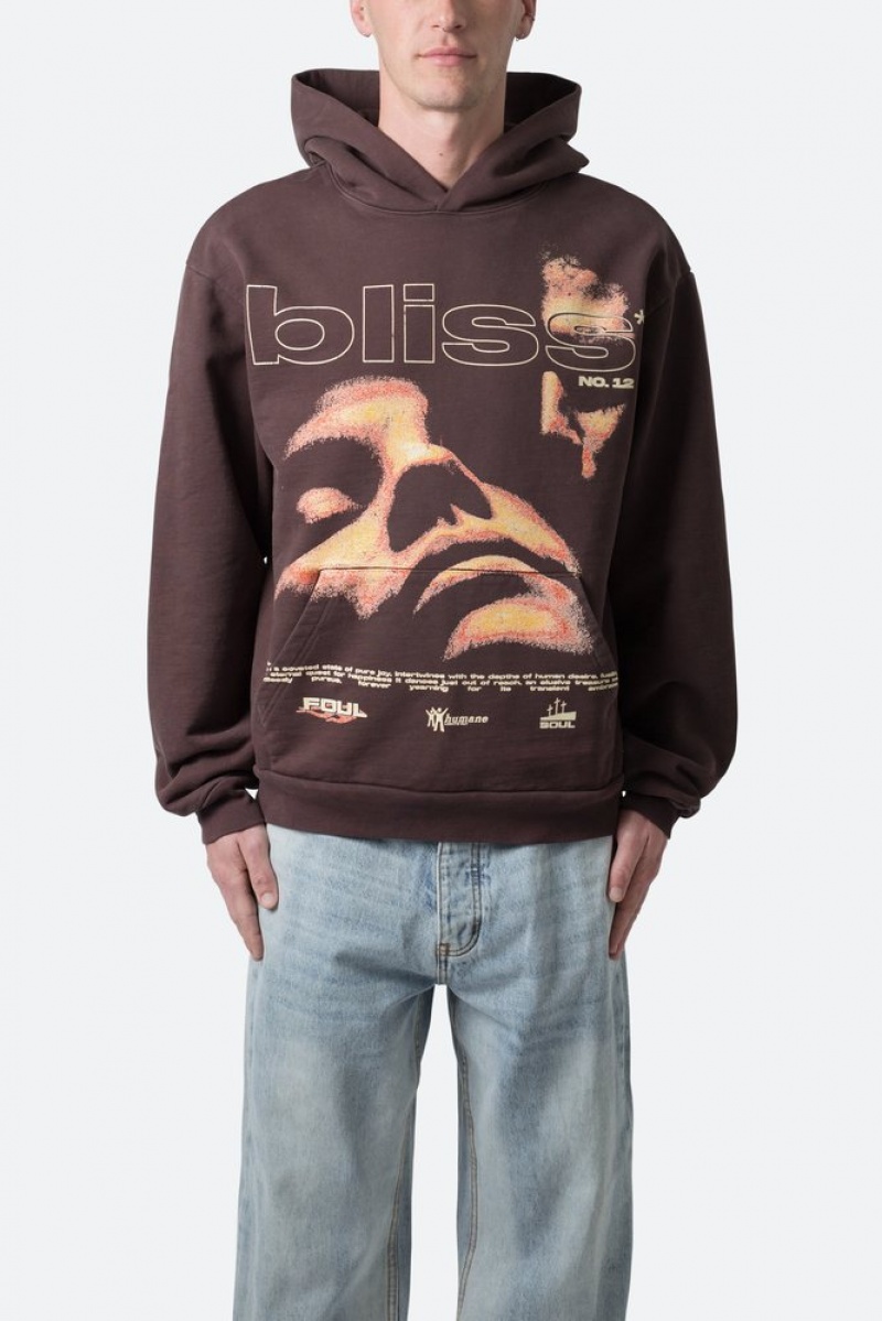 Mnml Bliss Hoodie Hoodies Chocolate | XI98-Q5FU