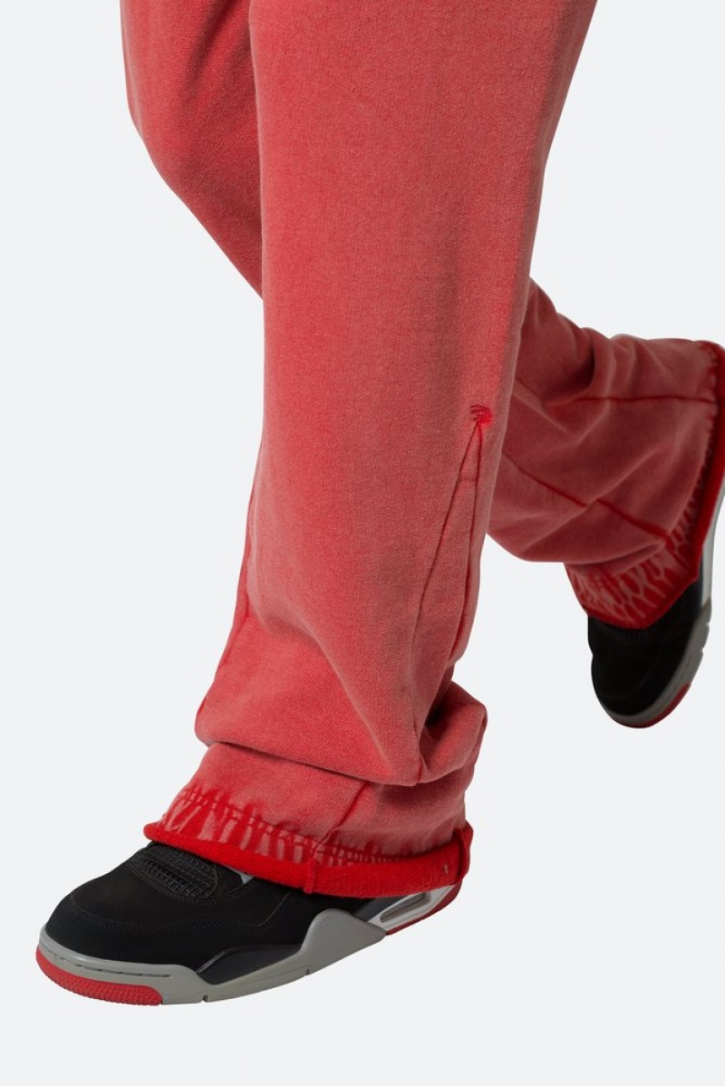 Mnml Bootcut Sweatpants Sweatpants Red | IH69-D3AP