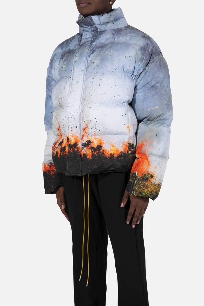 Mnml Burning Puffer Jacket Jackets Multi | EG64-G5LT