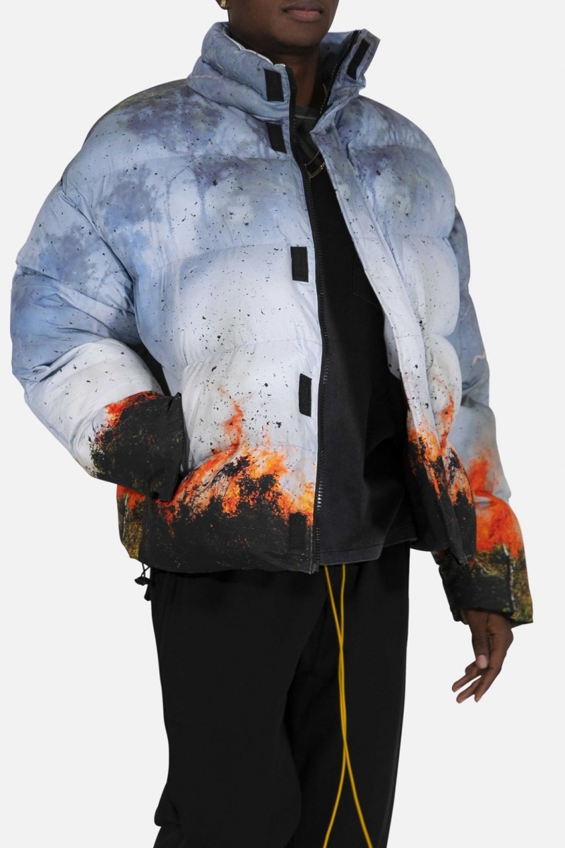 Mnml Burning Puffer Jacket Jackets Multi | EG64-G5LT