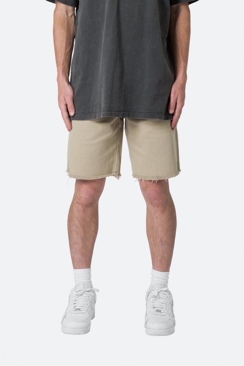 Mnml Carpenter Shorts Shorts Khaki | QY50-P1MI