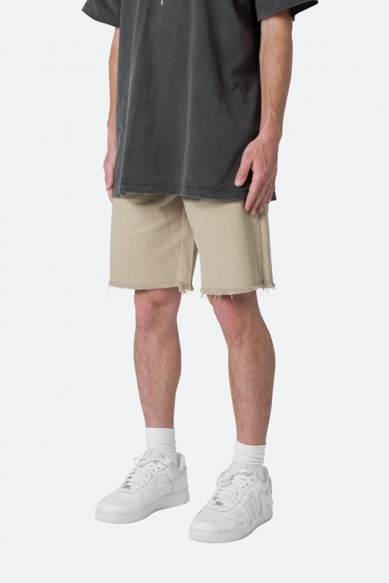 Mnml Carpenter Shorts Shorts Khaki | QY50-P1MI