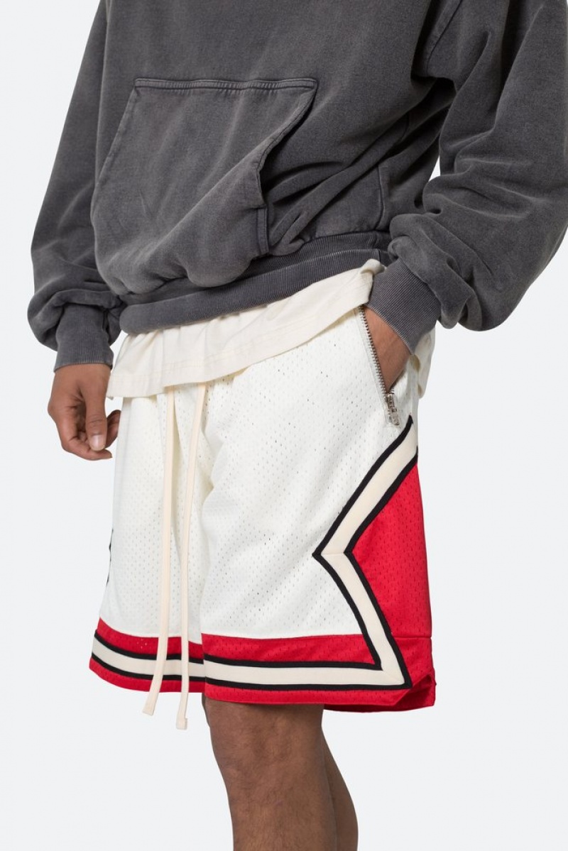 Mnml Classic Basketball Shorts Shorts White/Red | PR14-C3DF