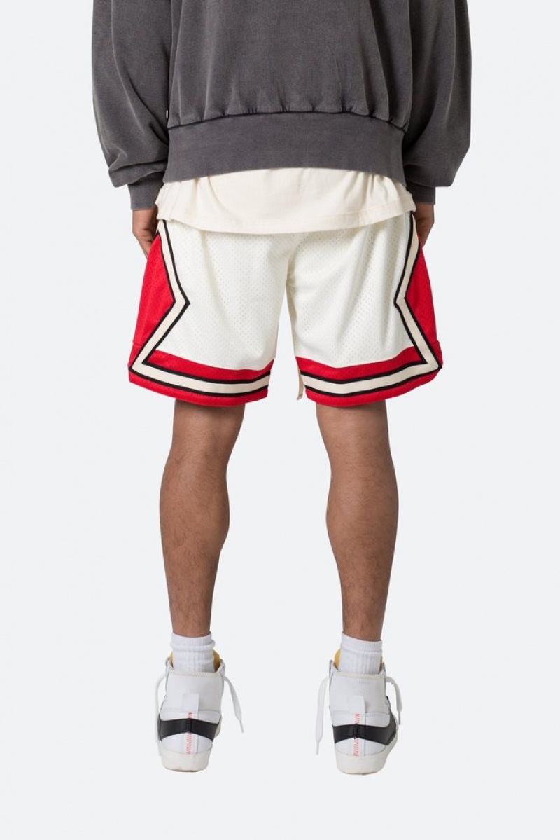 Mnml Classic Basketball Shorts Shorts White/Red | PR14-C3DF