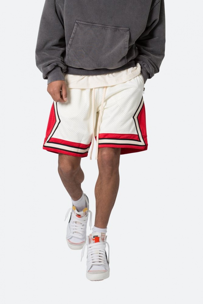 Mnml Classic Basketball Shorts Shorts White/Red | PR14-C3DF