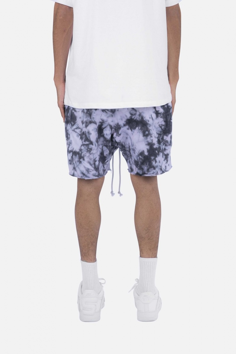 Mnml Cloud Wash Sweatshorts Shorts Black/White | YE10-I5IM