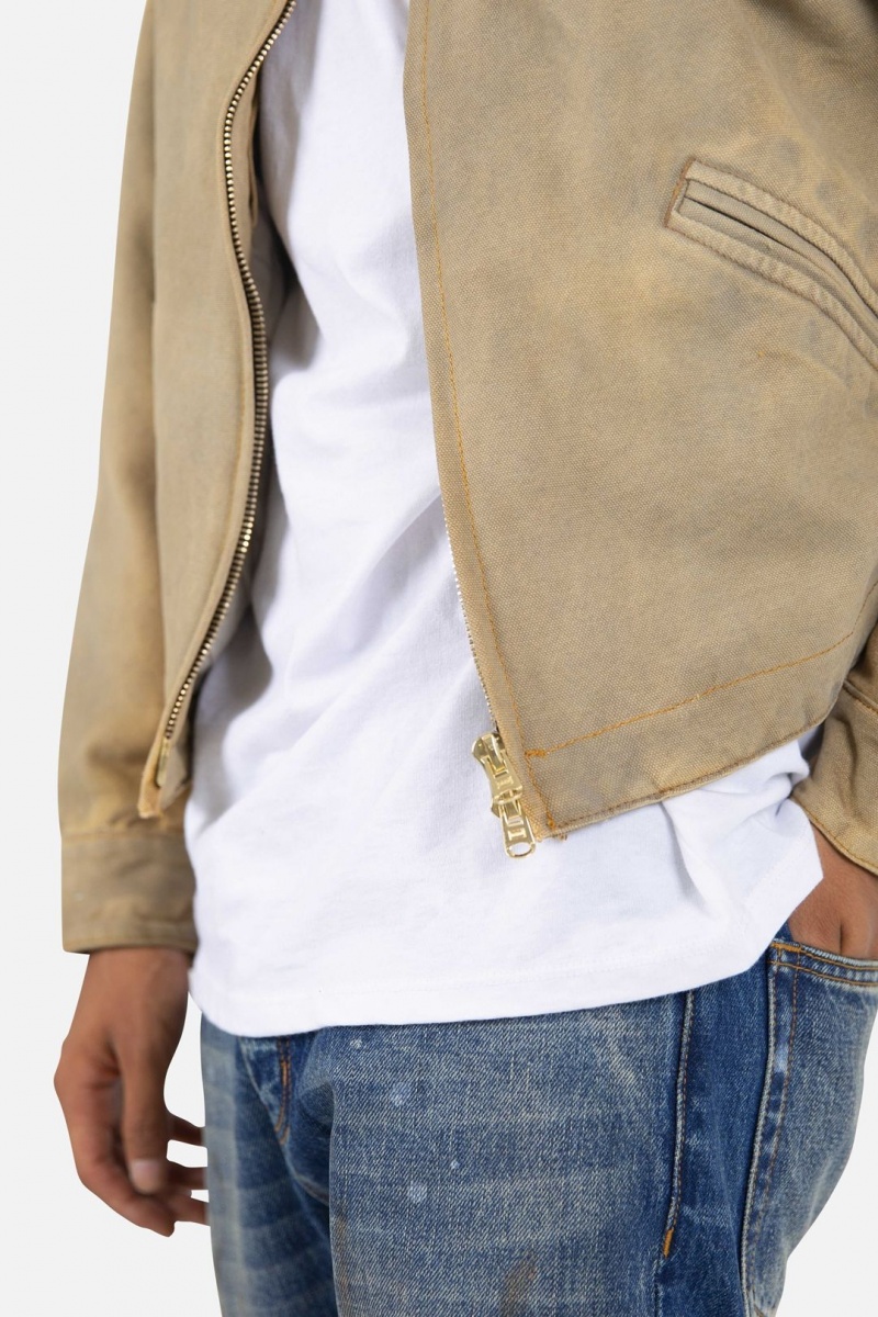 Mnml Collared Work Jacket Jackets Khaki | UD52-U7DL