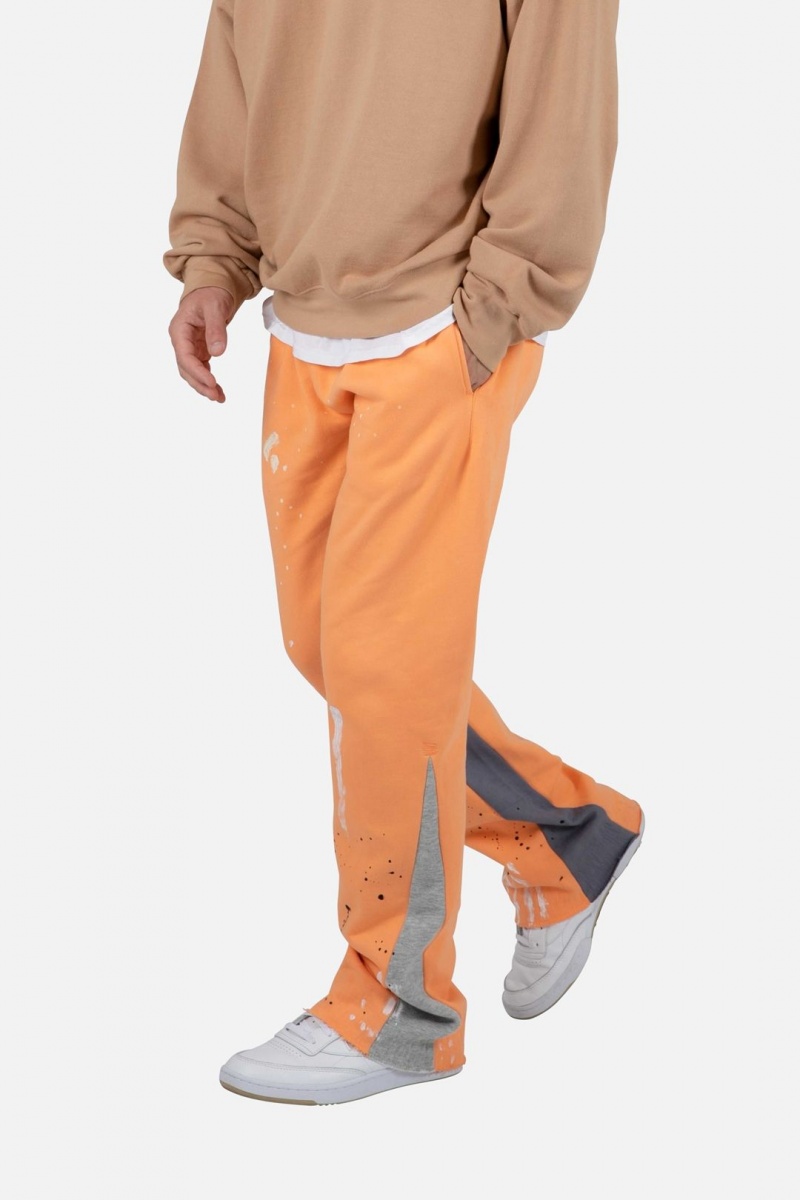 Mnml Contrast Bootcut II Sweatpants Sweatpants Orange | IZ28-C4ES