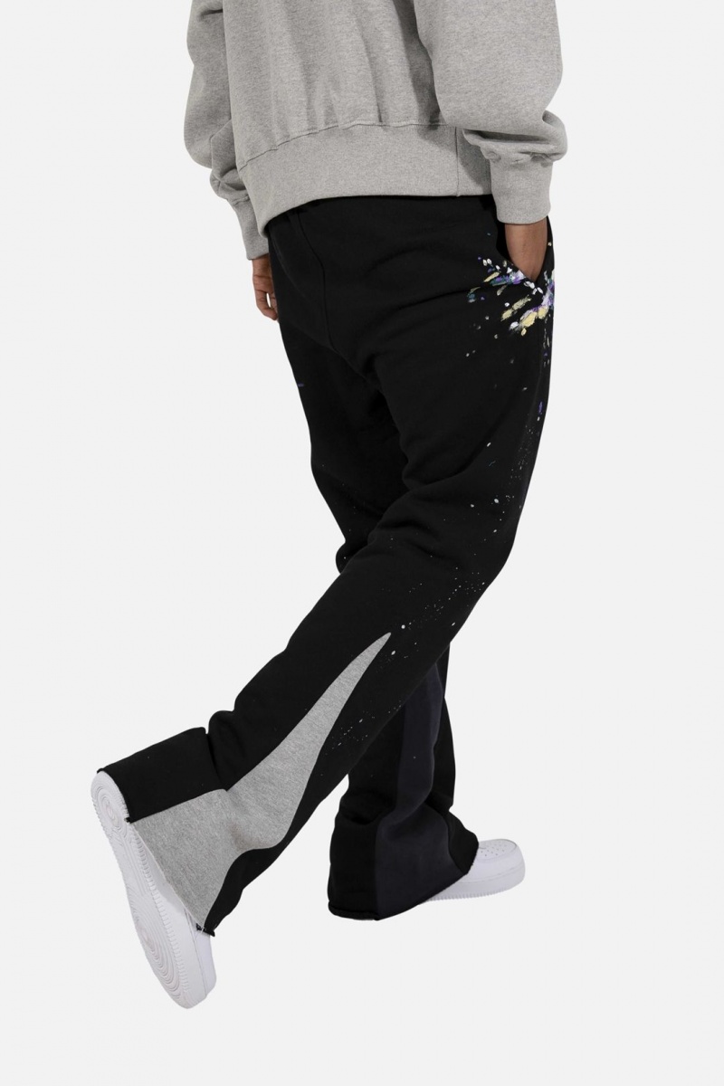 Mnml Contrast Bootcut Sweatpants Sweatpants Black | NF21-A1SS