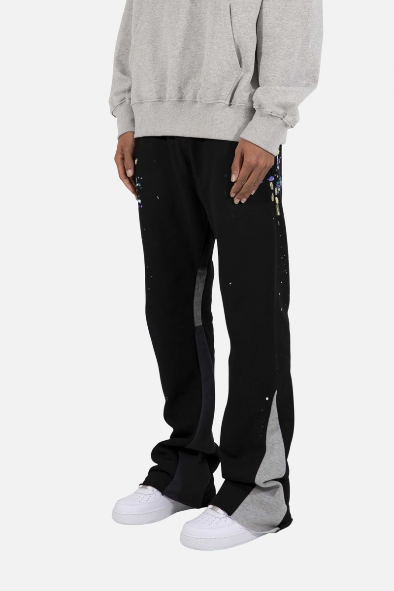 Mnml Contrast Bootcut Sweatpants Sweatpants Black | NF21-A1SS