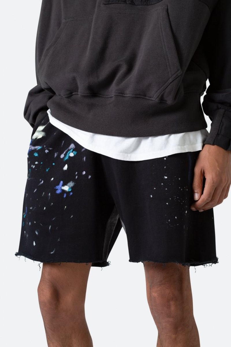 Mnml Contrast Paneled Sweatshorts Shorts Black | CU76-Z5SP