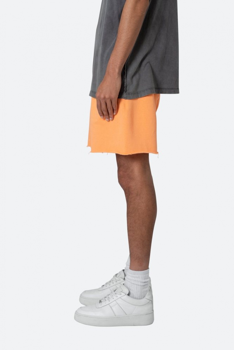 Mnml Contrast Paneled Sweatshorts Shorts Orange | NT86-I1JW