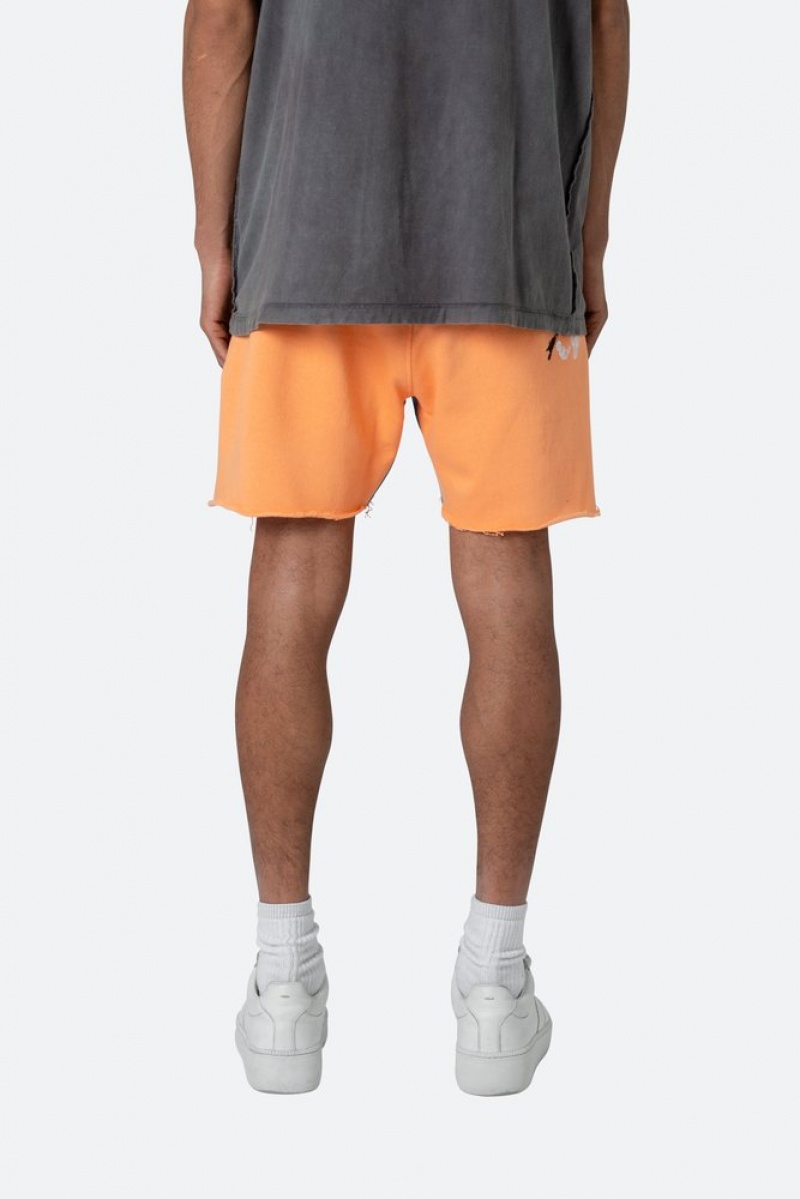 Mnml Contrast Paneled Sweatshorts Shorts Orange | NT86-I1JW