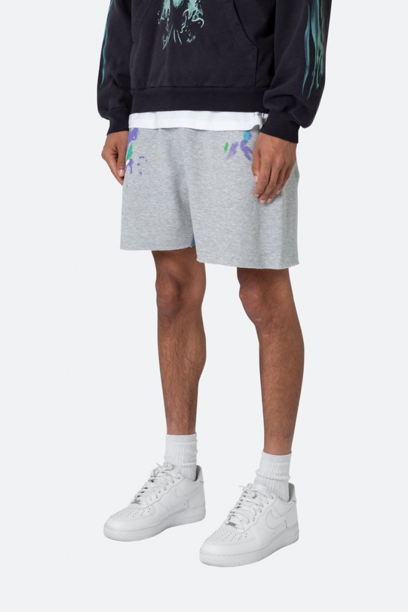 Mnml Contrast Paneled Sweatshorts Shorts Grey | CL80-V6ZL