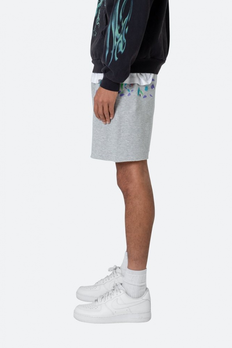 Mnml Contrast Paneled Sweatshorts Shorts Grey | CL80-V6ZL