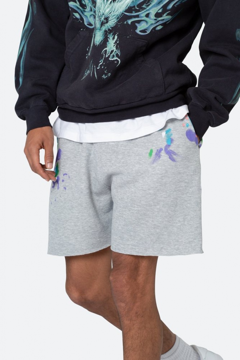 Mnml Contrast Paneled Sweatshorts Shorts Grey | CL80-V6ZL