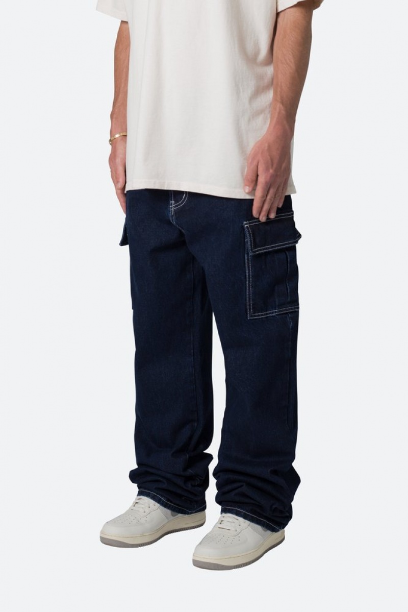 Mnml Contrast Ultra Baggy Denim Baggy Denim Blue | AL51-X8JH