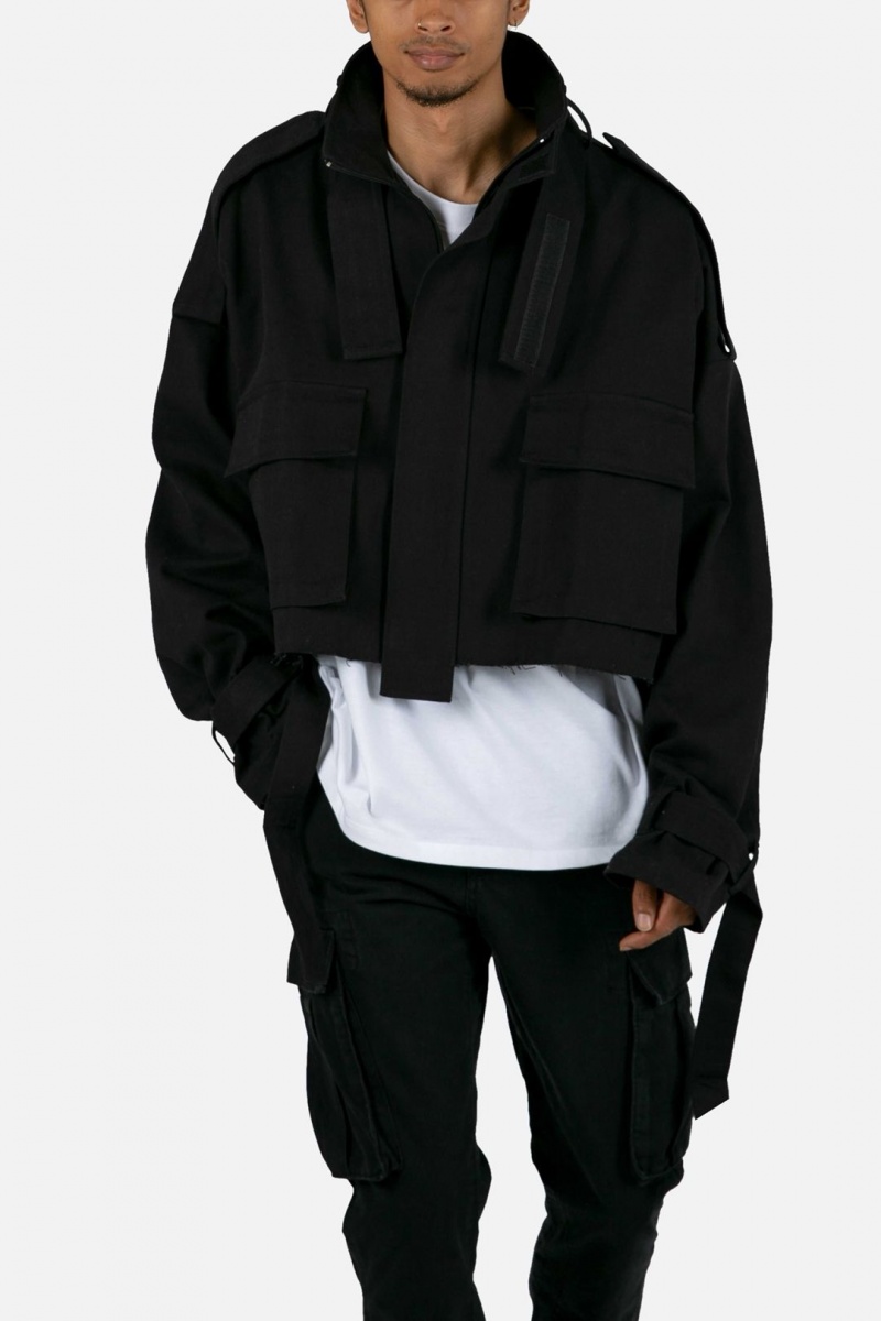 Mnml Cropped M65 Jacket Jackets Black | FO64-O8YS