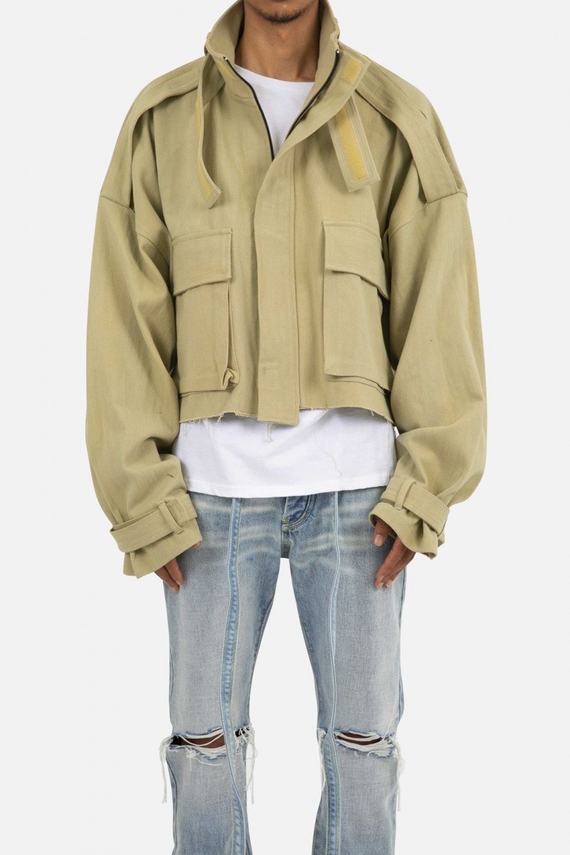 Mnml Cropped M65 Jacket Jackets Khaki | ZU73-A1QT