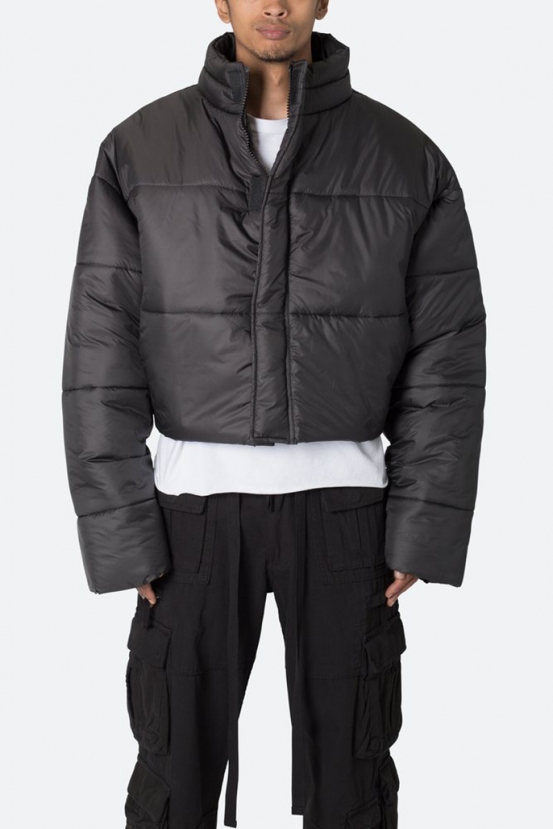 Mnml Cropped Puffer II Jacket Jackets Black | NV39-M1LU