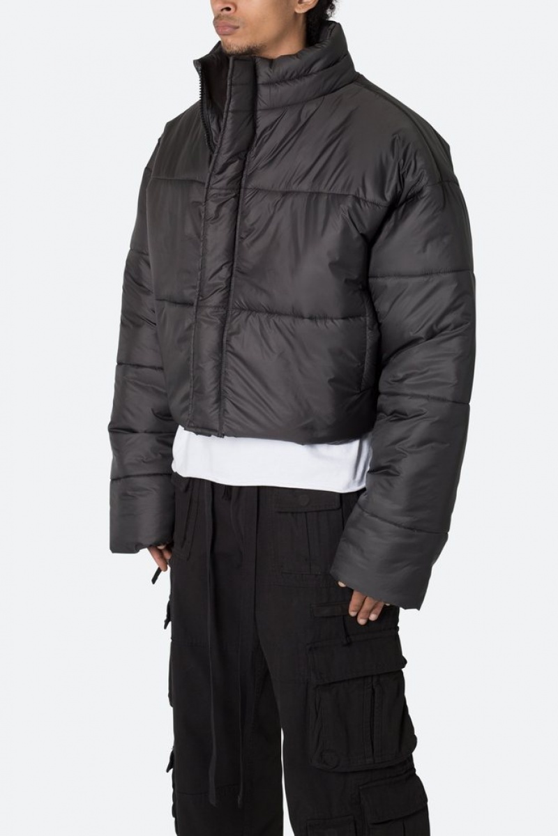 Mnml Cropped Puffer II Jacket Jackets Black | NV39-M1LU