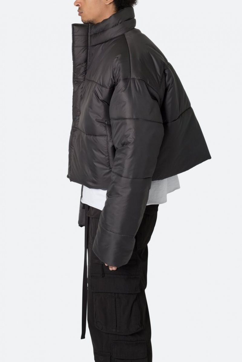 Mnml Cropped Puffer II Jacket Jackets Black | NV39-M1LU