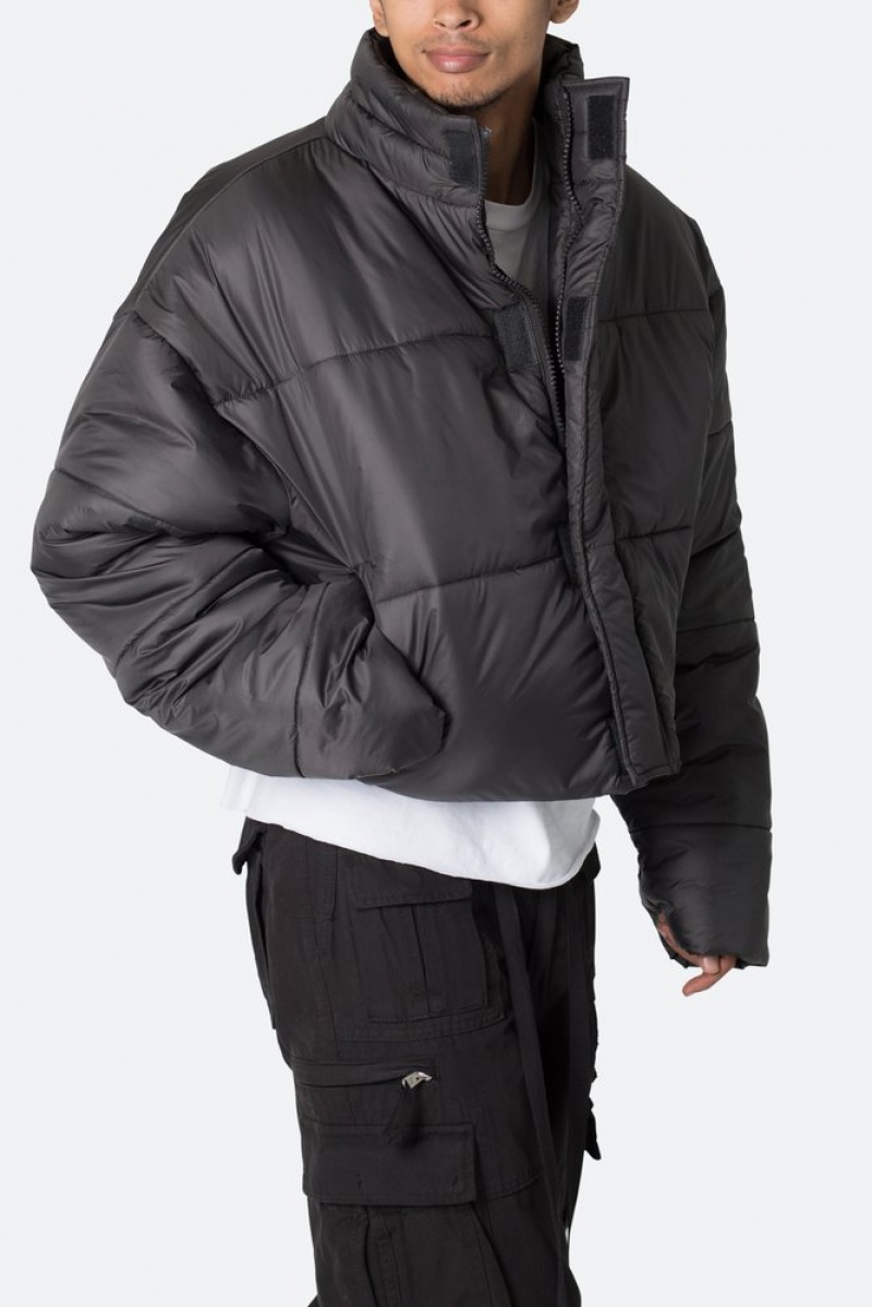 Mnml Cropped Puffer II Jacket Jackets Black | NV39-M1LU