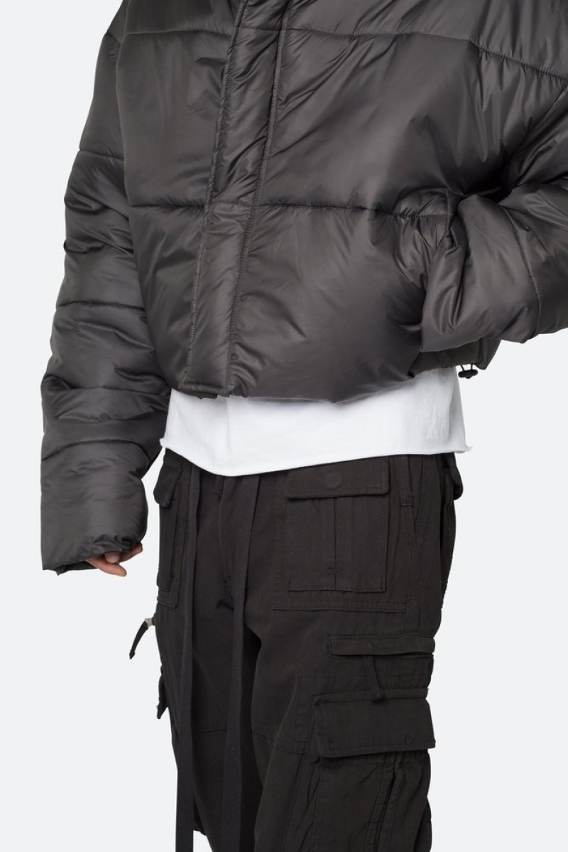 Mnml Cropped Puffer II Jacket Jackets Black | NV39-M1LU