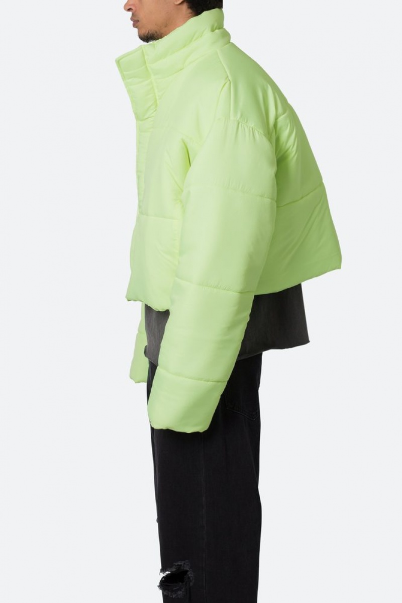 Mnml Cropped Puffer II Jacket Jackets Green | EJ14-U4US