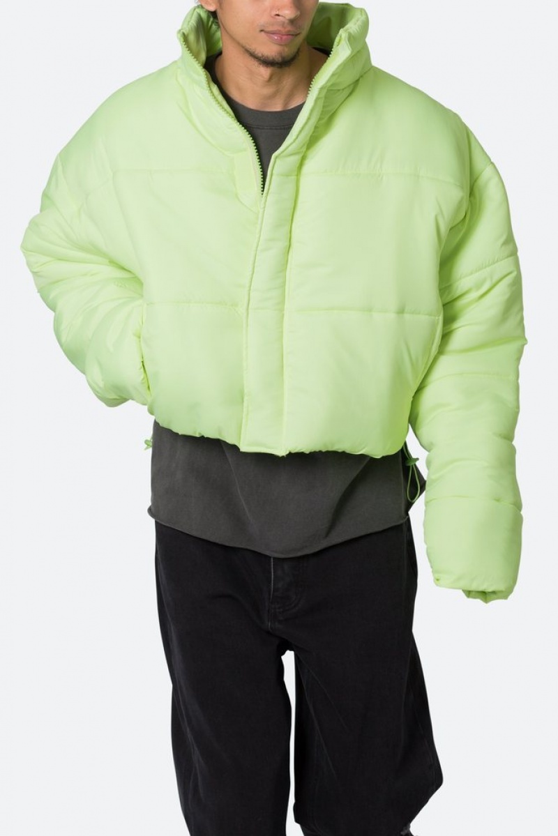 Mnml Cropped Puffer II Jacket Jackets Green | EJ14-U4US