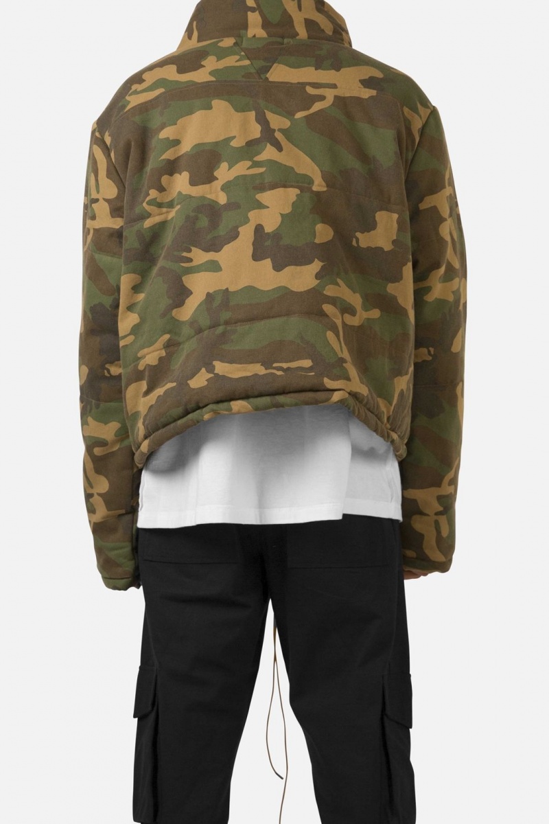 Mnml Cropped Puffer Jacket Jackets Camo | ZZ62-I6CZ