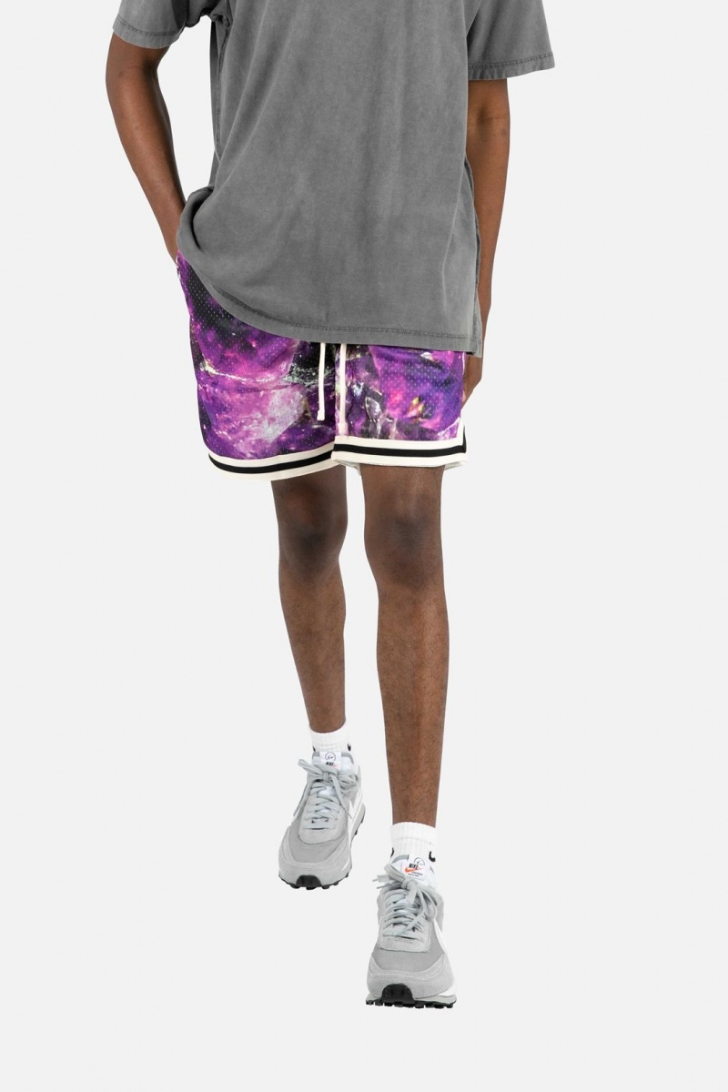 Mnml Crystal Basketball Shorts Shorts Purple | JA69-I4KU