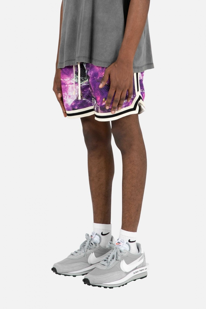 Mnml Crystal Basketball Shorts Shorts Purple | JA69-I4KU