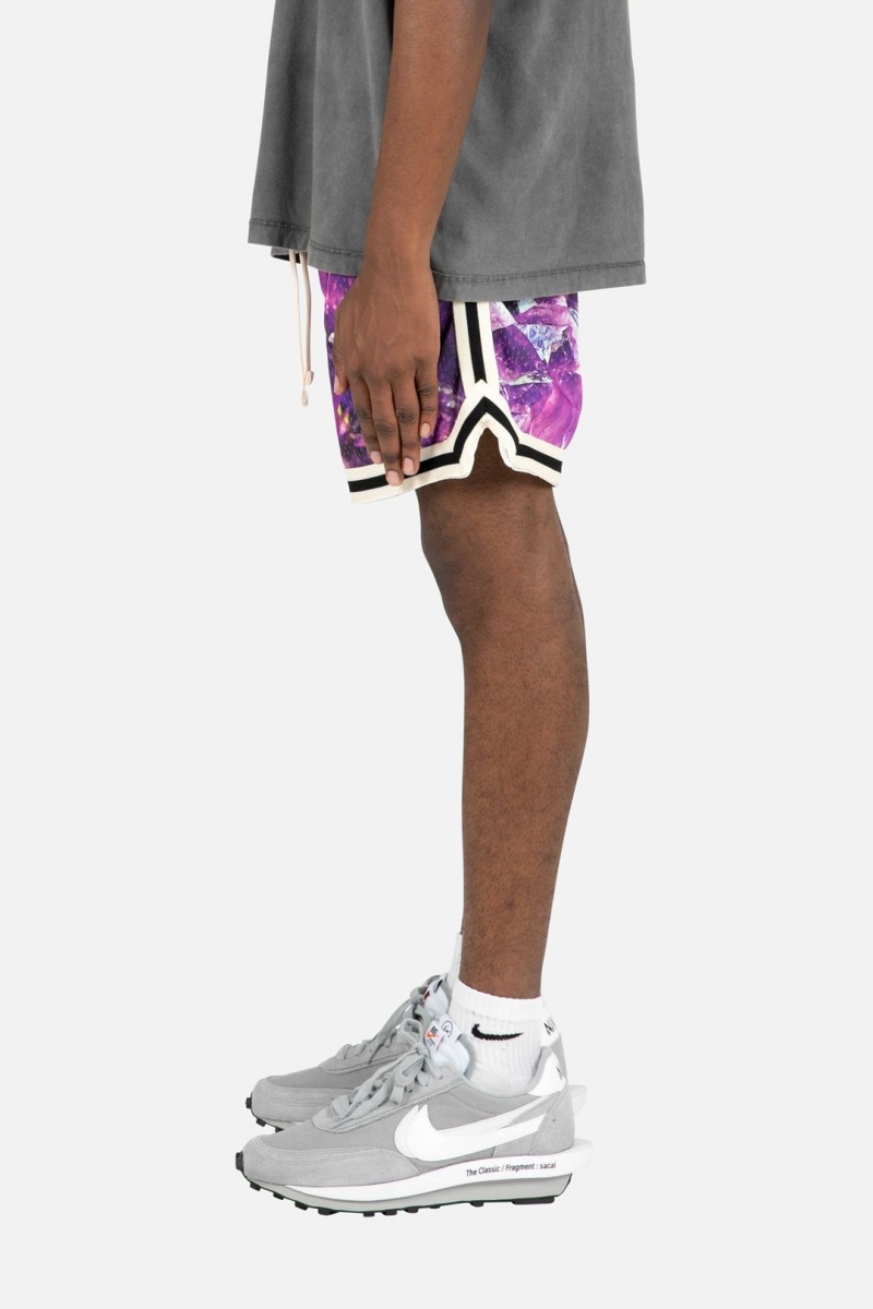 Mnml Crystal Basketball Shorts Shorts Purple | JA69-I4KU