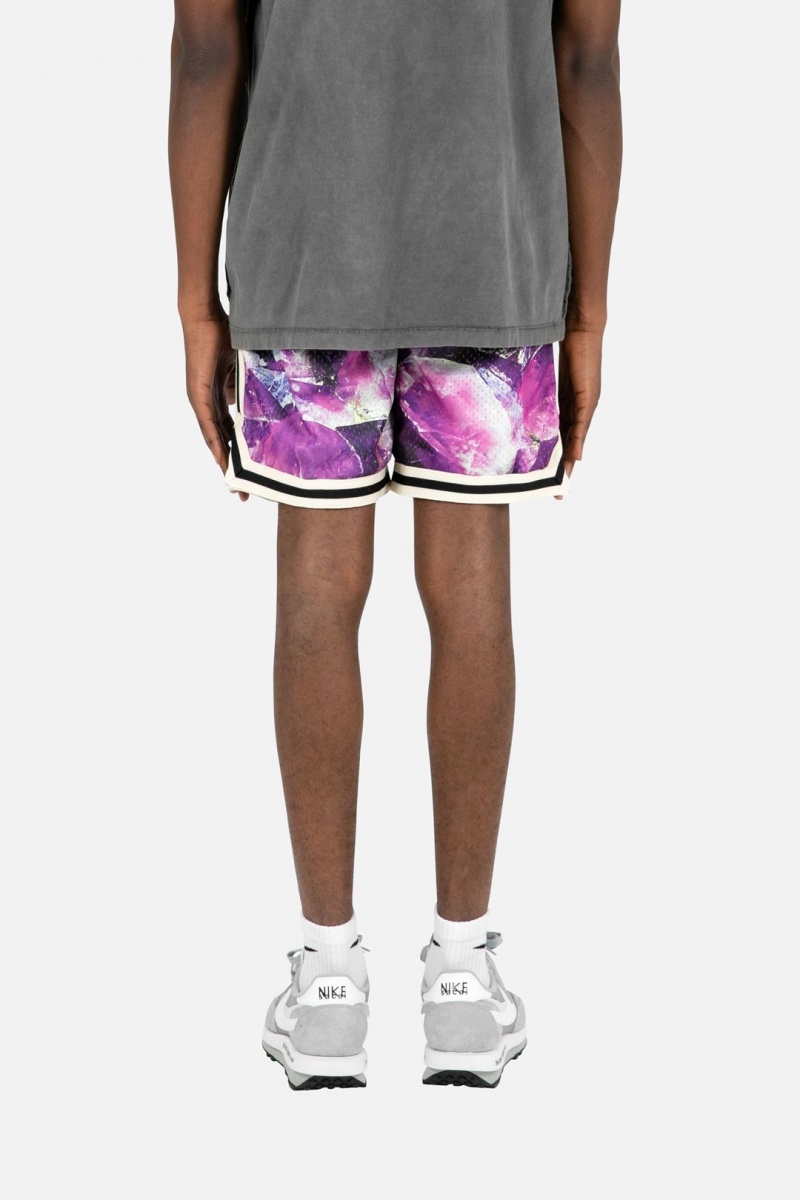 Mnml Crystal Basketball Shorts Shorts Purple | JA69-I4KU