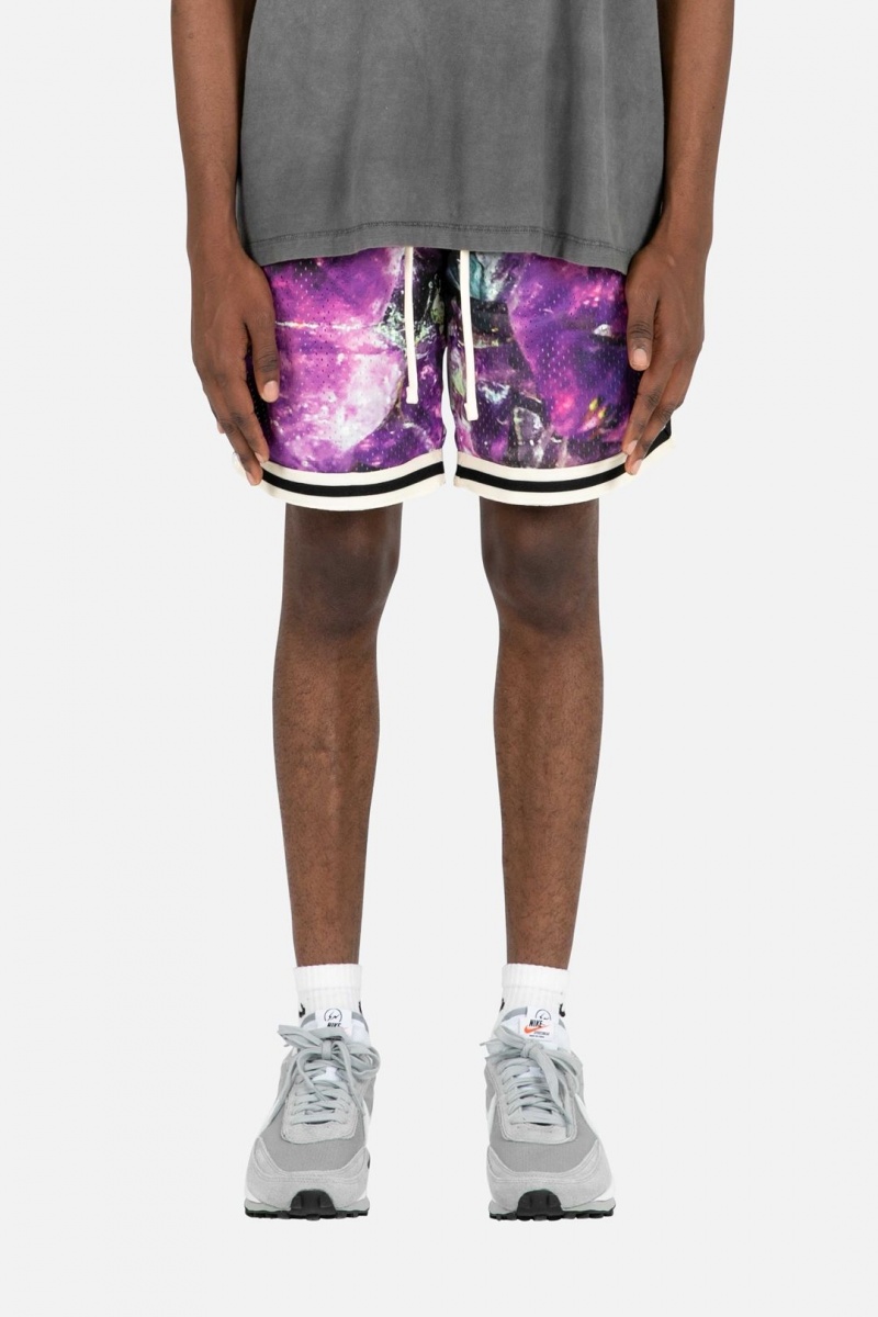 Mnml Crystal Basketball Shorts Shorts Purple | JA69-I4KU