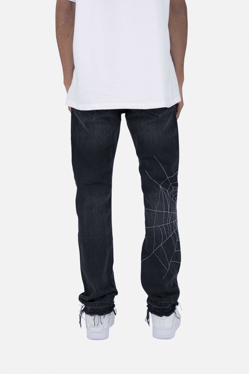 Mnml D113 Spider Straight Denim Straight Denim Black | SV38-B0XE