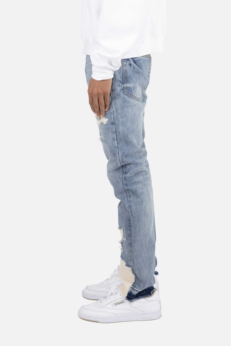 Mnml D198 War Straight Denim Straight Denim Blue/White | RS24-U0LB