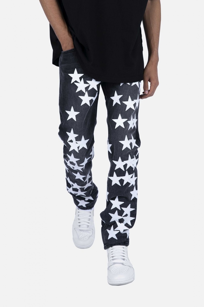 Mnml D270 Star Straight Denim Straight Denim Black/White | RK87-T6YF