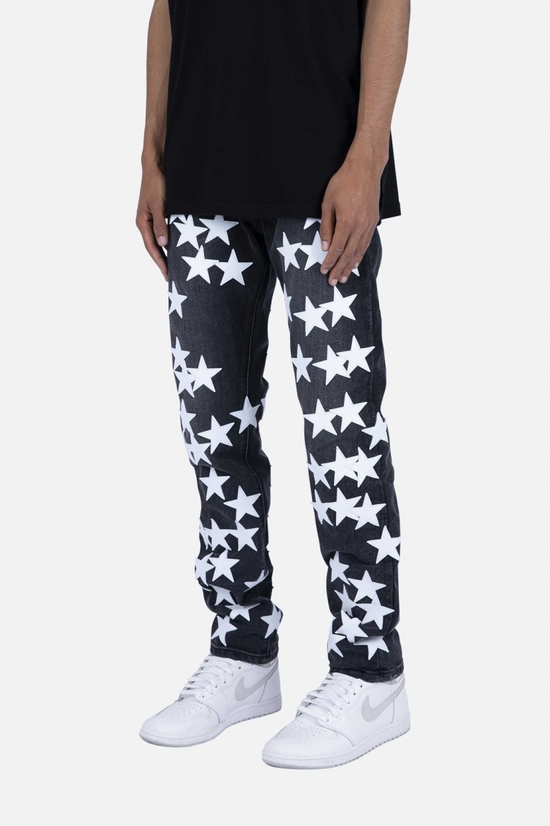 Mnml D270 Star Straight Denim Straight Denim Black/White | RK87-T6YF