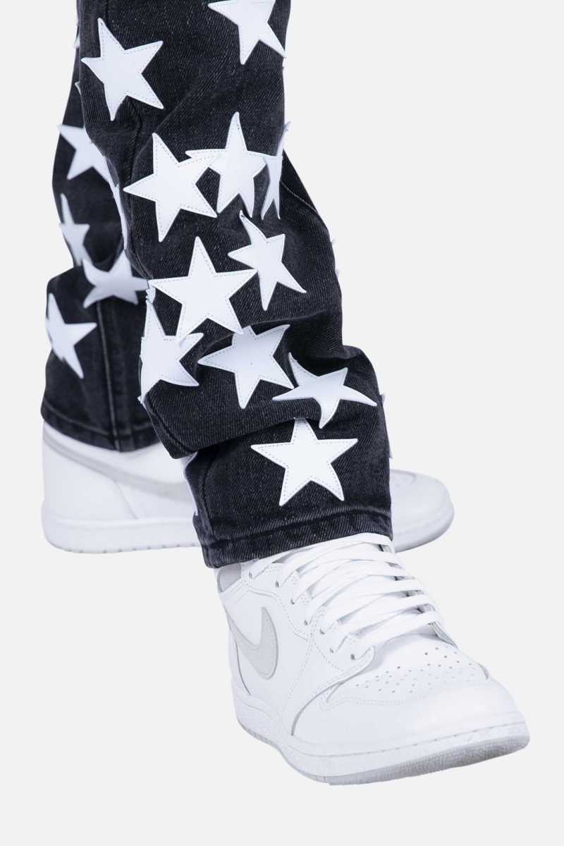 Mnml D270 Star Straight Denim Straight Denim Black/White | RK87-T6YF