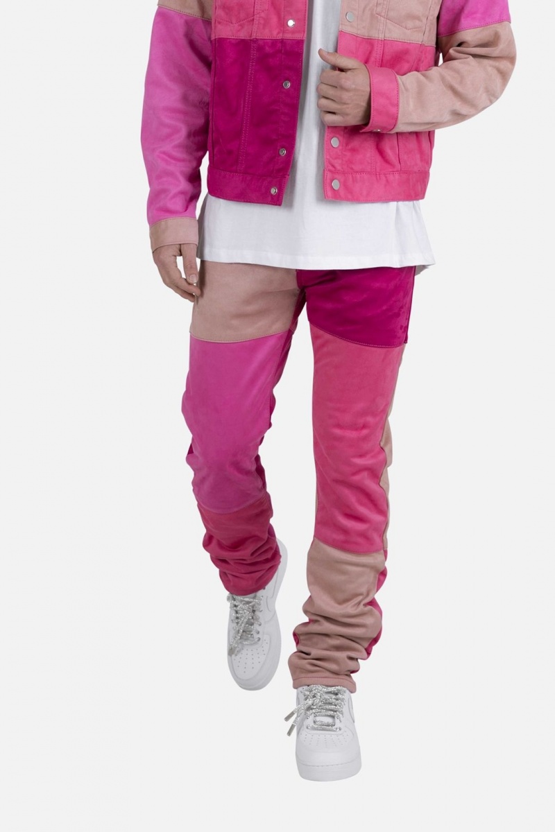 Mnml D354 Patchwork Straight Denim Straight Denim Pink | WJ03-N5AI