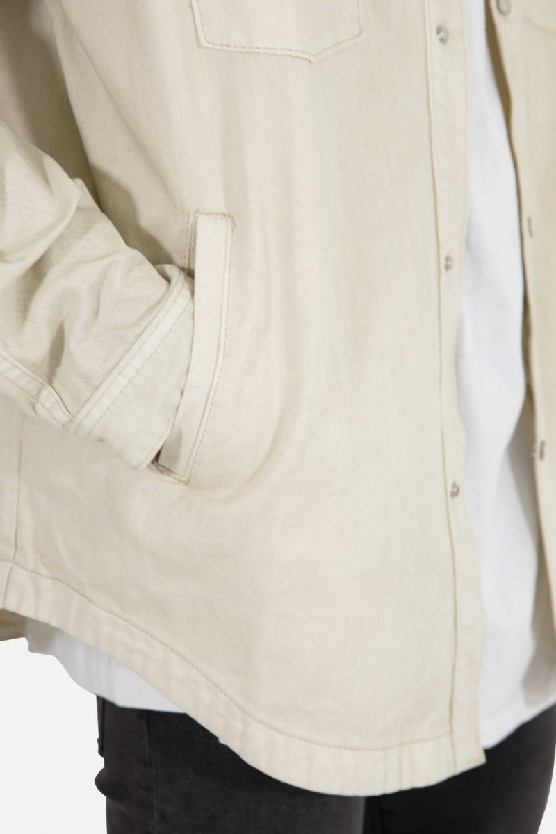 Mnml Denim Over Shirt Shirts White | HP70-C2IO