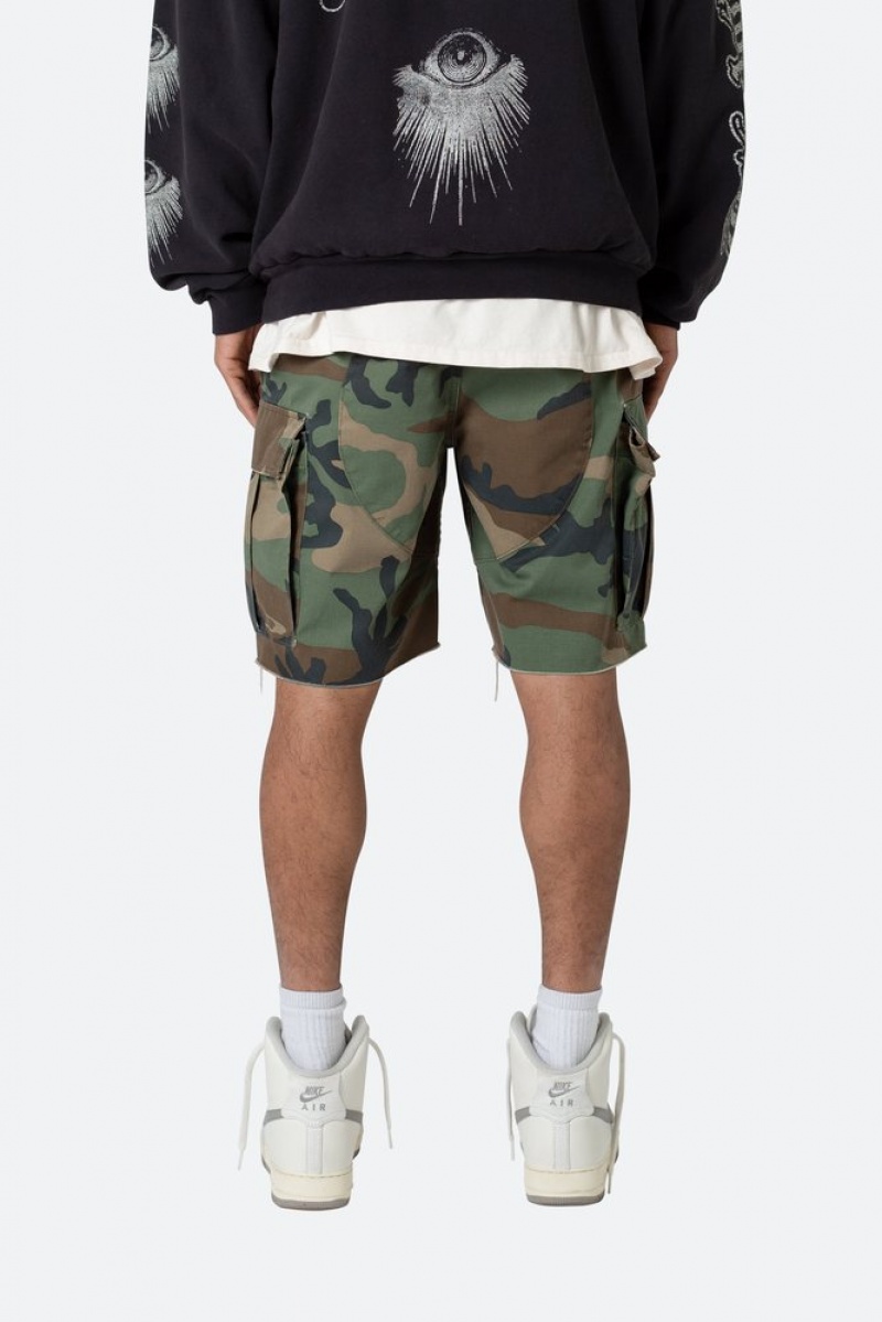 Mnml Distressed Cargo Shorts Shorts Camo | TX28-Y1SW