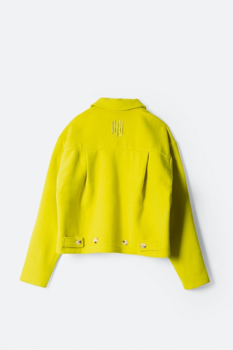 Mnml Double Face Wool Jacket Jackets Green Apple | UX33-S1AB