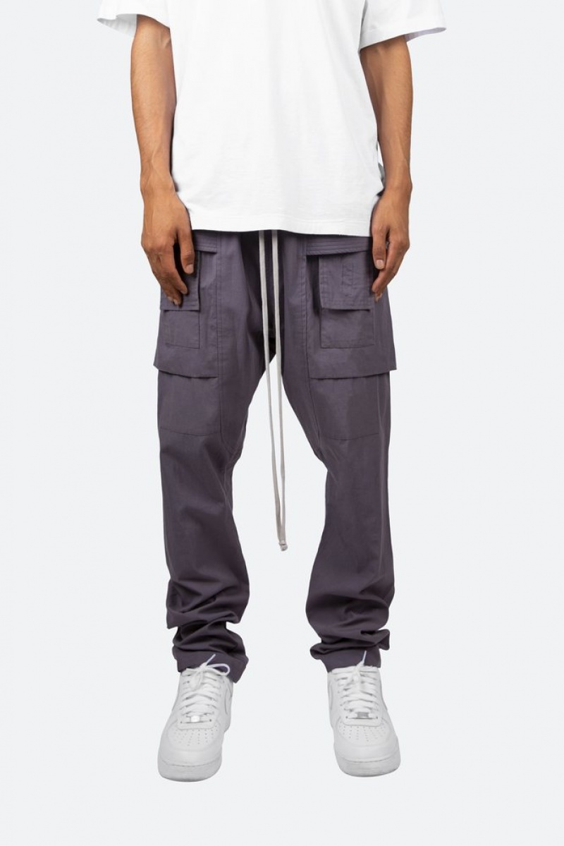 Mnml Drop Crotch Cargo Pants Cargos Charcoal Grey | GZ77-L7LE