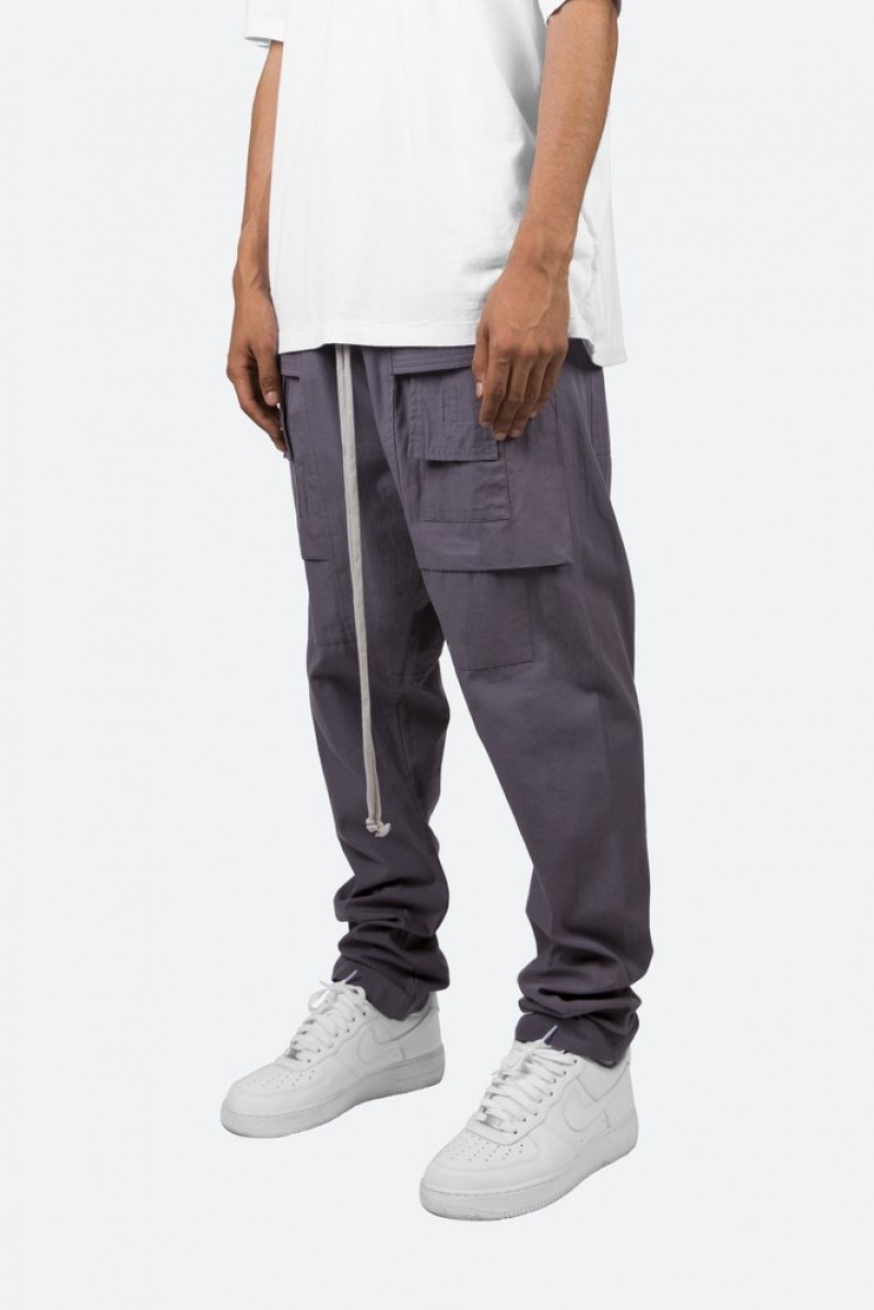 Mnml Drop Crotch Cargo Pants Cargos Charcoal Grey | GZ77-L7LE