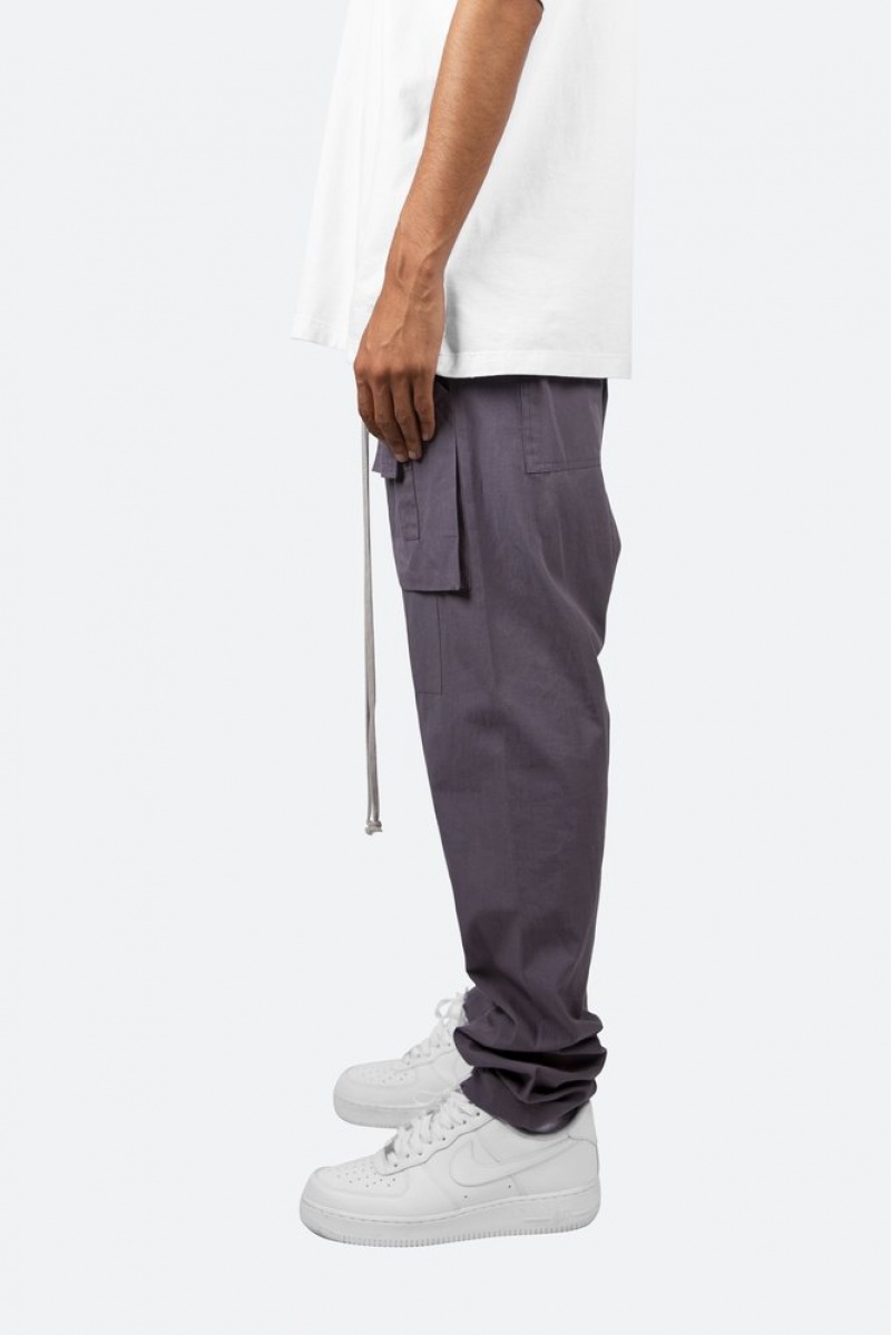 Mnml Drop Crotch Cargo Pants Cargos Charcoal Grey | GZ77-L7LE