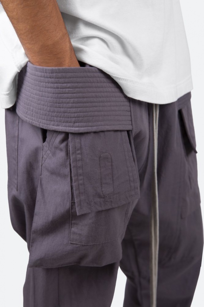 Mnml Drop Crotch Cargo Pants Cargos Charcoal Grey | GZ77-L7LE