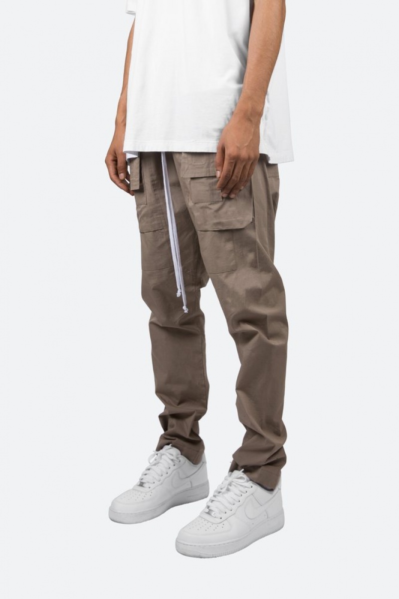 Mnml Drop Crotch Cargo Pants Cargos Stone | JZ49-B7JZ